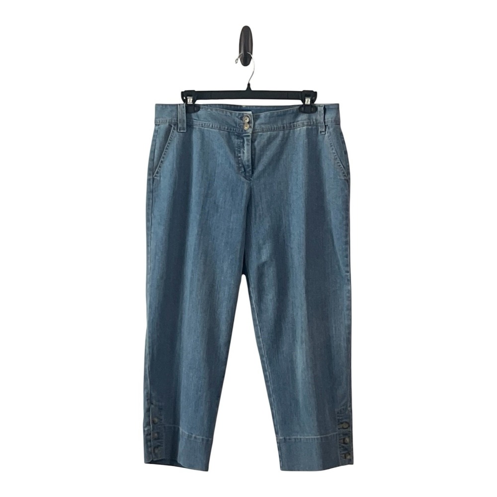 Charter Club Women's Demin Cropped Denim Capri Pants  Size 16W